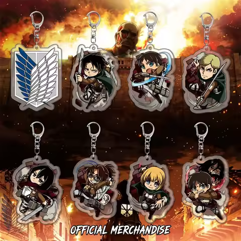 Attack on Titan Keychain Acrylic Keychain Anime Merchandise Wings of Freedom Anime Keychain Attack o