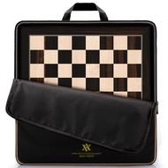 A&A 18.875" Professional Wooden Tournament Chess Board/African Palisander & Maple Inlaid / 2.0" Squa