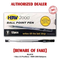 HBW Ballpen 2000 BLACK BLUE RED 12 Pcs per Box HBW 2000 AUTHENTIC Red Continental - Set of 1 Box