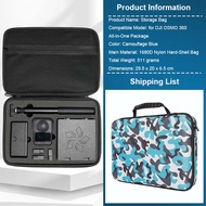 เคสพกพาสำหรับ DJI Osmo 360ฮาร์ดเชลล์กระเป๋าเก็บของกระเป๋าถือกันน้ำเคสพกพาสำหรับ DJI Osmo 360อุปกรณ์เ