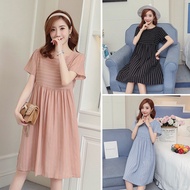 Maternity dress 2025 summer new maternity Chiffon Dress short sleeve pregnant dress