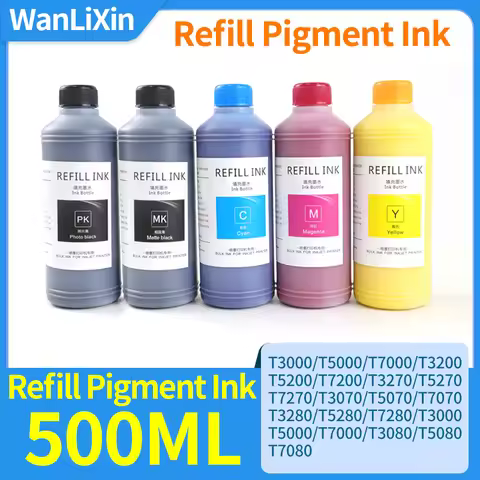 500ML Refill Pigment ink T3000 T5000 T7000 T3200 T5200 T7200 T3270 T5270 T7270 T3070 T5070 T7070 T69