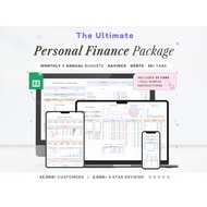 Annual Budget Google Sheets Budget Spreadsheet Monthly Biweekly Yearly Bill Calendar Debt Tracker Fi