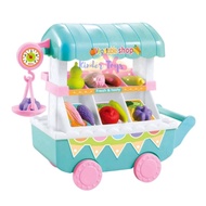 Go Cart Fruit Vegetable and Ice Cream Cart Toy