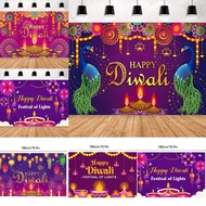 Diwali Celebration Banner Diwali Festival Background Diwali Hanging Party Candle Mural Party Supplie