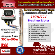 ปั๊มน้ำโซล่าเซลล์ รุ่น 3TY2.5-59/10-750W/72V รุ่น 3TY4-30-7-750W/72V รุ่น 4TY2-48/8-750W/72V ท่อ 1.5