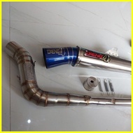 ❈ ▧ ☌ DAENG MUFFLER for TMX 125/155 / RUSI /MOTORSTAR/PINOY/EXT/RACAL/ with silencer ( high mount )