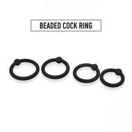 Stay Hard Beaded Cock Ring, Elastic Adult Male Penis Sex Toys