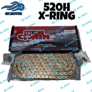 IZUMI Japan X Ring 520H 120L Motorcycle Chain Gold Rantai Motosikal