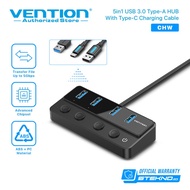 Vention USB Hub 2.0 3.0 With Power Switch Led And Usb C Power Supply