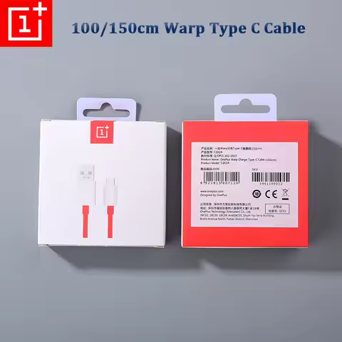 Original Warp Charger 6A 1M/1.5M Dash Fast USB Type-C Cable For Oneplus 12 11 10 8 7t 6T 5T 5 Pro No