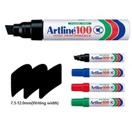 Artline 100 Permanent Marker Chisel Pen Blue Black Red Green  Khat Jawi Arab
