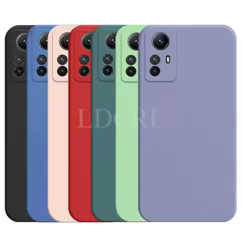 For Xiaomi Redmi Note 12S Case Liquid Silicone Coque Redmi Note 12S Cover TPU Fundas Protective Case