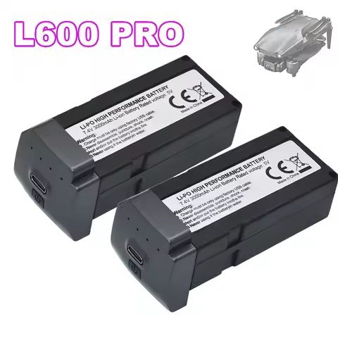 2 Pieces For L600 PRO Rc Drone Battery 7.4v 3000mah Li-ion Battery L600 PRO Helicopter For LYZRC L60
