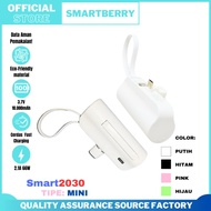 powerbank mini 2in1 smartberry / powerbank mini / powerbank travel /