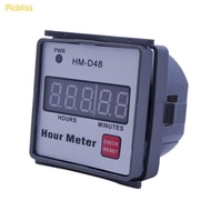 Picbliss 0‑999 99h Hour Meter for Lawn Mower Generator Motor Equipment Hour Meter Gauge