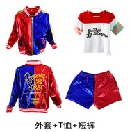 COD Halloween Suicide Squad Harley Quinn Cosplay Clown Womens Clothing Childrens Dress Performance C