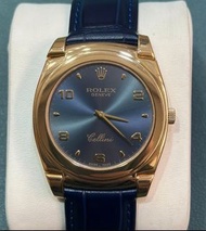 Rolex 5330 切利尼 玫瑰金灰藍面