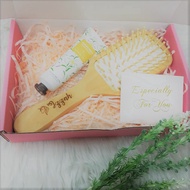 GIFT SET Wooden Combs Massager Personalized Engraved Wedding Birthday Girlfriend Wife Anniversary Gi