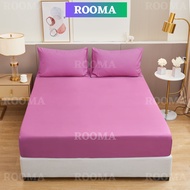 DiHome Red Series Color Bedsheet | Fitted | Bedsheet Only