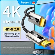 Seamwi Optical Fiber HDMI 2.1 8K/60Hz 4K/120 Hz 48Gbps ความยาว 5m to 50m รับประกัน1ป
