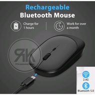 \NEW/ Rechargeable Mouse BLUETOOTH Wireless 2in1 2.4 Ghz Laptop PC