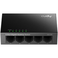 Cudy GS105 5-Port Gigabit Unmanaged Ethernet Switch, 10/100/1000Mbps RJ45 Ports, Desktop or Wall Mou