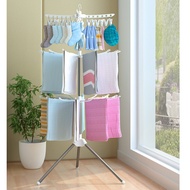 3-tier Clothes Hanging And Drying Rack White 3-Tier Clothes Rack Foldable