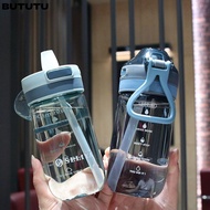 BUTUTU 500/650ML Water Bottle Gym Sports with Straw Water Cup