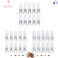 FKILLA1 10pcs Halogen Light Bulbs, G9 220V Filament Lamp,  Energy Saving 25W/40W/60W High Temperatur