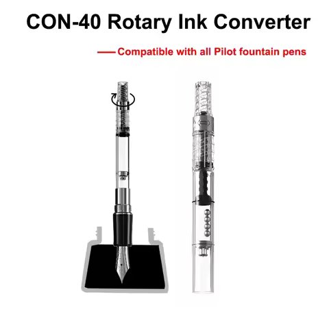 Pilot Fountain Pen Con-40 Rotary Ink Converter Compatible All Pilot Fountain Pen 95S/Kakuno/Metropol