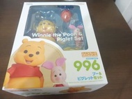 good smile 黏土人 小熊維尼和小豬套組 日版 GSC 黏土人 迪士尼 Pooh 小熊維尼 + 小豬 996 公仔 絕版 美品 Winnie-the-Pooh