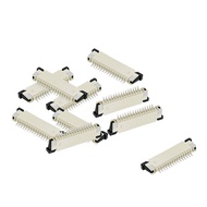 FPC/FFC Ribbon Cable Connectors 15 Pin 1.0mm Pitch Single Row Bottom Port Flat Socket Connector - 10
