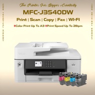 Brother MFC-J3540DW A3 4in1 Colour Printer Auto Duplex ADF FAX Borderless WiFi LAN 28ipm Fast Print