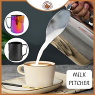 Milk Pitcher | Stainless Steel Latte Art Pitcher | Milk Frothing Cup | Coffee Pitcher 350ml/600ml