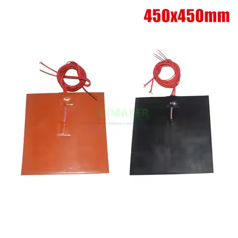 450x450mm 800W 3D Printer Heat Bed Silicone Rubber Heater 450*450mm Electric Heating Pad Customized