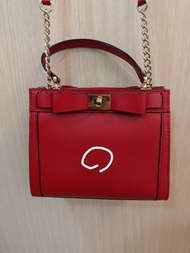 Kate spade mayfair 紅色蝴蝶結側背包 手提包