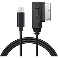 AMI MMI Aux Cable for iPhone 14 13 12 11 XS XR X 8 7 6,Car Aux Interface Dongle Compatible with Audi