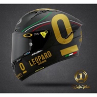 *_$_* STIKER HELM KYT LEOPARD FULL|HITAM|PUTIH|GOLD TERMURAH