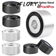 FLORY11 1/4Pcs Feet Pad, Aluminum Alloy Isolation Speaker Spikes Stand,  S/M/L HIFI Absorb Shock Amp