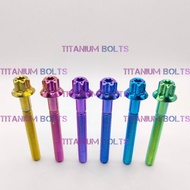 Titanium Bolts Bolts Salaya GR5 M6X50/60/70/80/90 Drat 10 Model Salaya Original