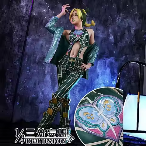 Hot Sale Anime Jolyne Cujoh Cosplay Costume Halloween Uniform Carnival Suit Costumes for Women