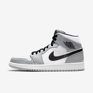 13代購 Nike Air Jordan 1 Mid 灰白黑 男鞋 休閒鞋 喬丹 AJ1 中筒 554724-092 24Q1