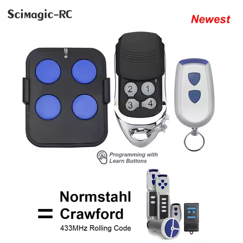 For NORMSTHAL CRAWFORDE EA433 2KS EA433 4KS Compatible Garage Gate Remote Control 433.92MHz Rolling 