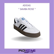 พร้อมส่ง ของแท้ สุดฮิต รองเท้าผ้าใบ พื้นสูง Adidas Samba ROSE white gum สีขาว