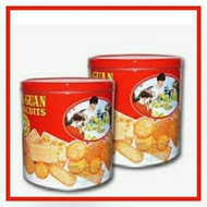 BISCUIT KHONG GUAN KALENG BULAT - biskuit khong guan red mini 650 gram