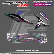SUZUKI SPIN 125R MOTORCYCLE STRIPING STICKER SPIN 125RSUZUKI - SIMPLE LIST OF RACING DESIGN IP. HOLO