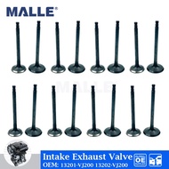 16 Pcs Intake Exhaust Valve For Nissan Paladin Frontier 2.4L KA24 KA24DE D22 Engine Car Accessories 
