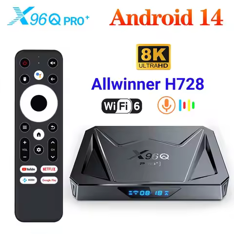 X96Q PRO+ 4GB 32GB Android 14 TV Box Allwinner H728 Gigabit Ethernet Wifi 6 Google Player X96Q Pro S