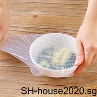 Kitchen Tool Reusable Silicone Food Wrap Seal Cover Stretch Cling Film Fresh